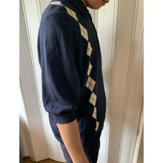 ジョンスメドレー(JOHN SMEDLEY)の【値下げ】ジョンスメドレー  ：ENGLAND製　ポロシャツ　アーガイル柄(ポロシャツ)