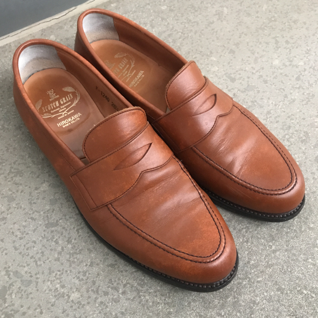 スコッチグレイン コインローファー　ブラウン　26.5cm EEE メンズの靴/シューズ(ドレス/ビジネス)の商品写真