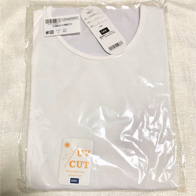 DHC(ディーエイチシー)の【新品】DHC ディーエイチシー UV 美肌クルーネック半袖Ｔシャツ（ホワイト） メンズのトップス(Tシャツ/カットソー(半袖/袖なし))の商品写真