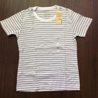 ムジルシリョウヒン(MUJI (無印良品))の【新品：タグ付き】無印良品/クールネック半袖Ｔシャツ/Ｌサイズ(Tシャツ(半袖/袖なし))