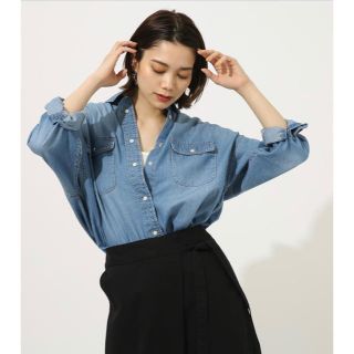 アズールバイマウジー(AZUL by moussy)のAZUL  by  moussy ビッグデニムシャツ(シャツ/ブラウス(長袖/七分))