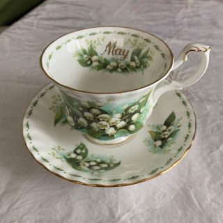 ロイヤルアルバート(ROYAL ALBERT)のロイヤルアルバートカップアンドソーサーMay (グラス/カップ)