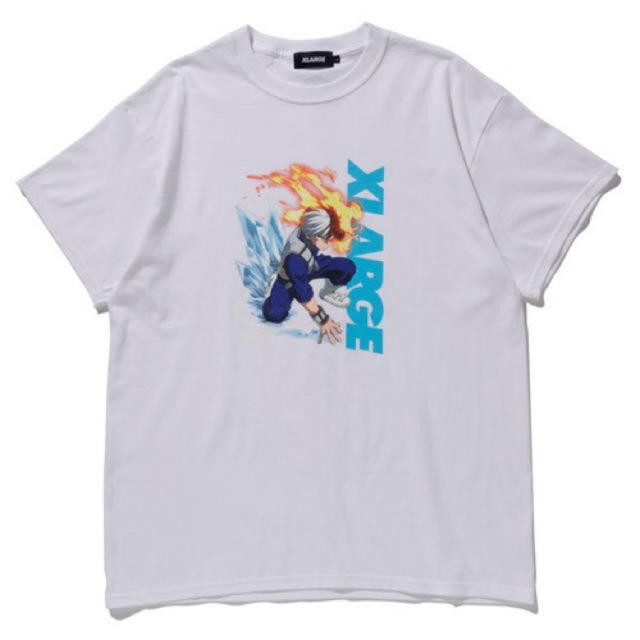 XLARGE(エクストララージ)のXLRAGE 僕のヒーローアカデミア TODOROKI 轟 ホワイトS メンズのトップス(Tシャツ/カットソー(半袖/袖なし))の商品写真
