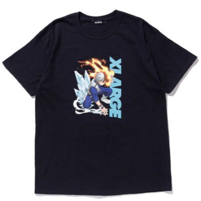 XLARGE(エクストララージ)のXLRAGE 僕のヒーローアカデミア TODOROKI 轟 ブラックS メンズのトップス(Tシャツ/カットソー(半袖/袖なし))の商品写真