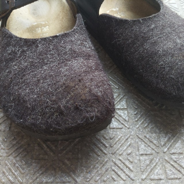 BIRKENSTOCK(ビルケンシュトック)のビルケンシュトック　36　フェルト生地　サンダル レディースの靴/シューズ(サンダル)の商品写真