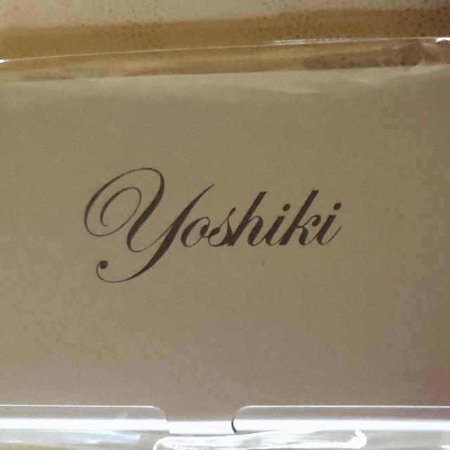 yoshiki のアルミ名刺ケース エンタメ/ホビーのタレントグッズ(ミュージシャン)の商品写真