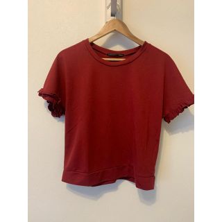 ヘザー(heather)の《期間限定‼︎値下げ中~》Heather ❤︎ 袖フリル　Tシャツ(Tシャツ(半袖/袖なし))