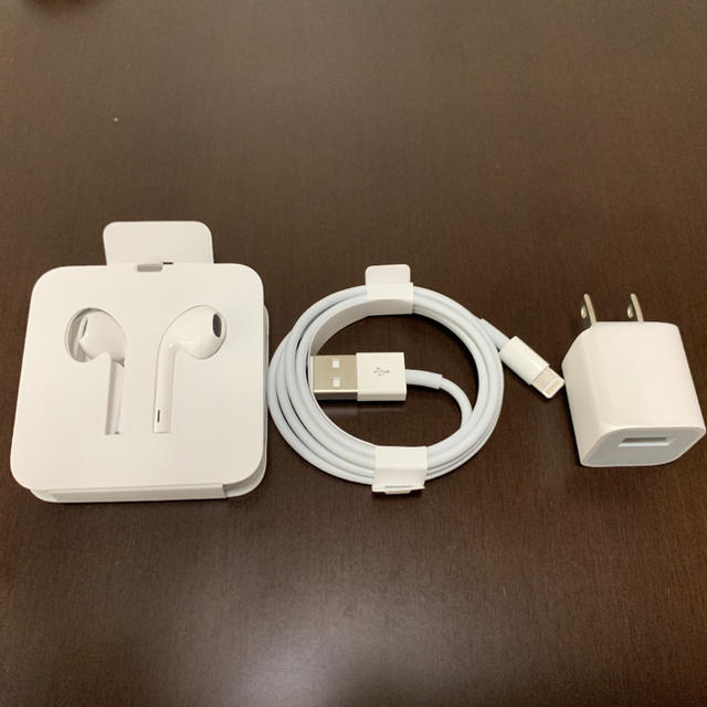 Apple 純正新品未使用◎iPhone イヤホン 充電器 3点セットの通販