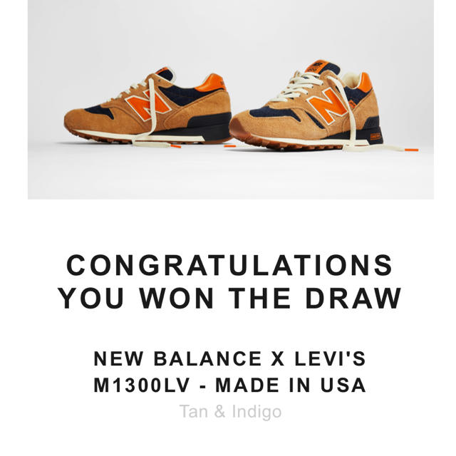 26cm NEW BALANCE M1300LV ニューバランス リーバイス | www