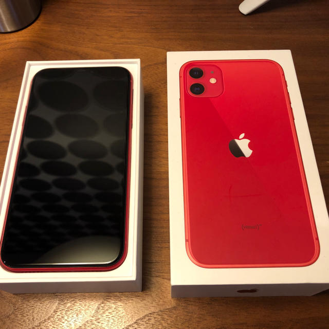 iPhone11 SIMフリー 128GB RED 美品