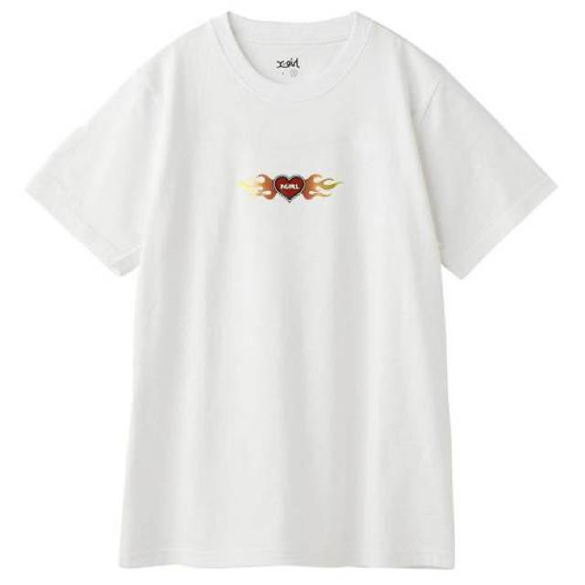 X-girl(エックスガール)のX-girl Tシャツ　burning heart エックスガール レディースのトップス(Tシャツ(半袖/袖なし))の商品写真