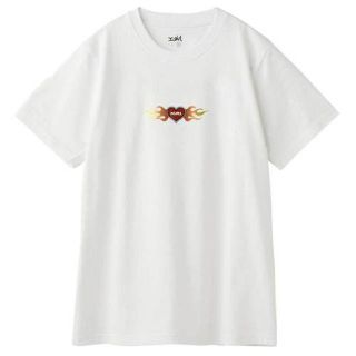 エックスガール(X-girl)のX-girl Tシャツ　burning heart エックスガール(Tシャツ(半袖/袖なし))