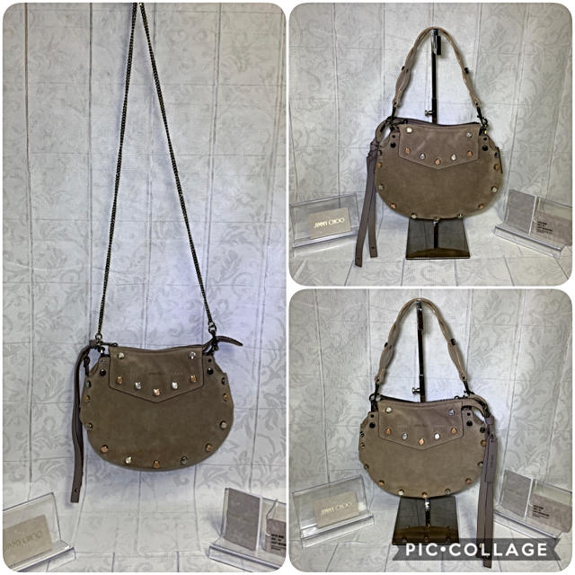 美品　JIMMY CHOO チェーンショルダーバッグ　2way レディース