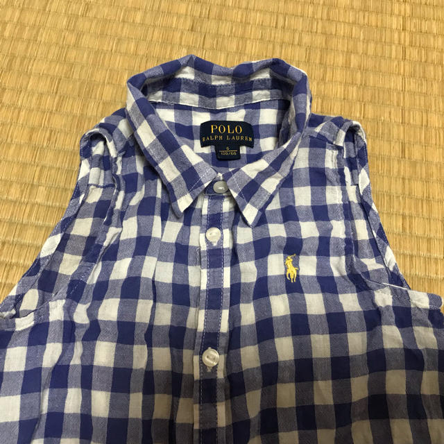 POLO RALPH LAUREN(ポロラルフローレン)のノースリーブ ブラウス 120センチ キッズ/ベビー/マタニティのキッズ服女の子用(90cm~)(ブラウス)の商品写真