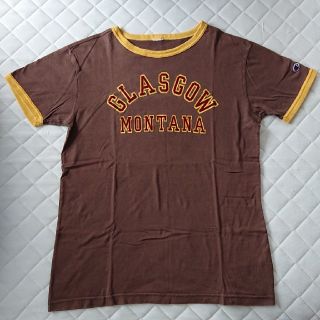 チャンピオン(Champion)のChampion チャンピオン半袖 Tシャツカラーブラウン サイズ Ｌ程(Tシャツ/カットソー(半袖/袖なし))