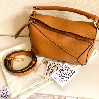 さらに値下げ★LOEWE パズルバッグ　スモール　タン