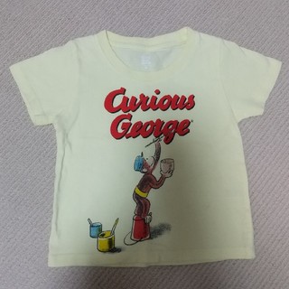グラニフ(Design Tshirts Store graniph)のおさるのジョージ  イエロー サイズ90(Tシャツ/カットソー)