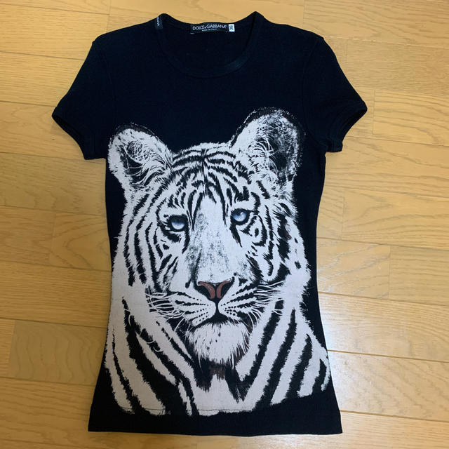 DOLCE&GABBANA(ドルチェアンドガッバーナ)の美品　ドルチェ&ガッバーナ　Tシャツ　ロゴ　虎 メンズのトップス(Tシャツ/カットソー(半袖/袖なし))の商品写真