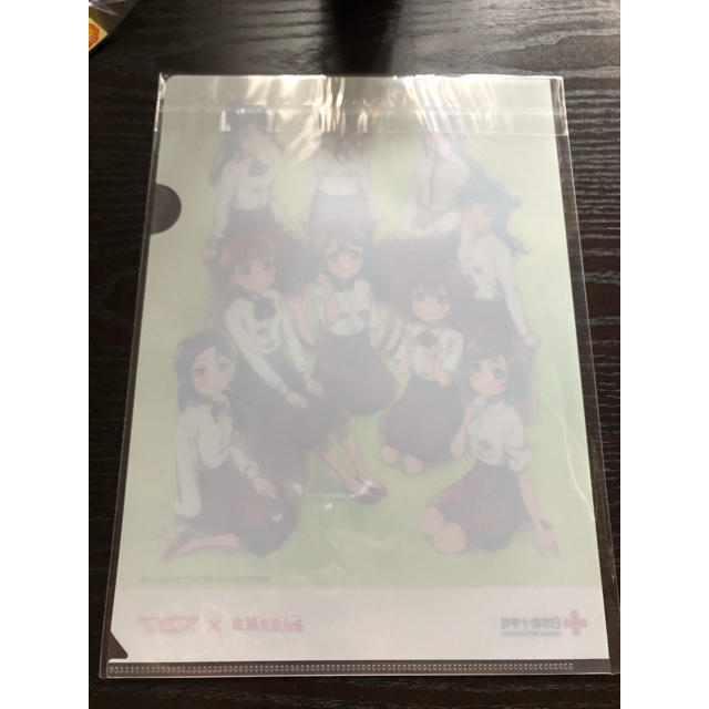 新品未開封！　献血　ラブライブコラボクリアファイル エンタメ/ホビーのアニメグッズ(クリアファイル)の商品写真