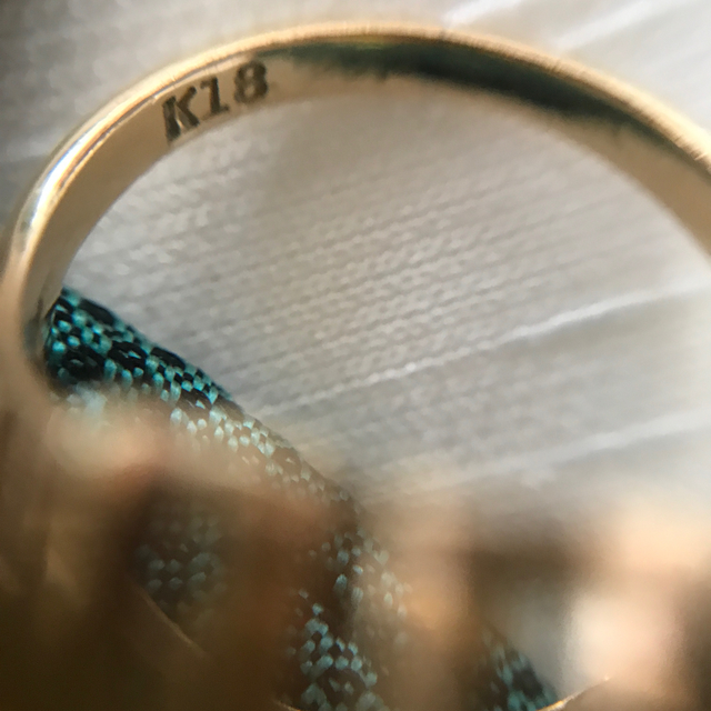 K18 トパーズ指輪 レディースのアクセサリー(リング(指輪))の商品写真
