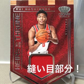 最終価格！八村塁 ジャージーカード 縫い目部分！ ダイカット  フラッグモデル(スポーツ選手)