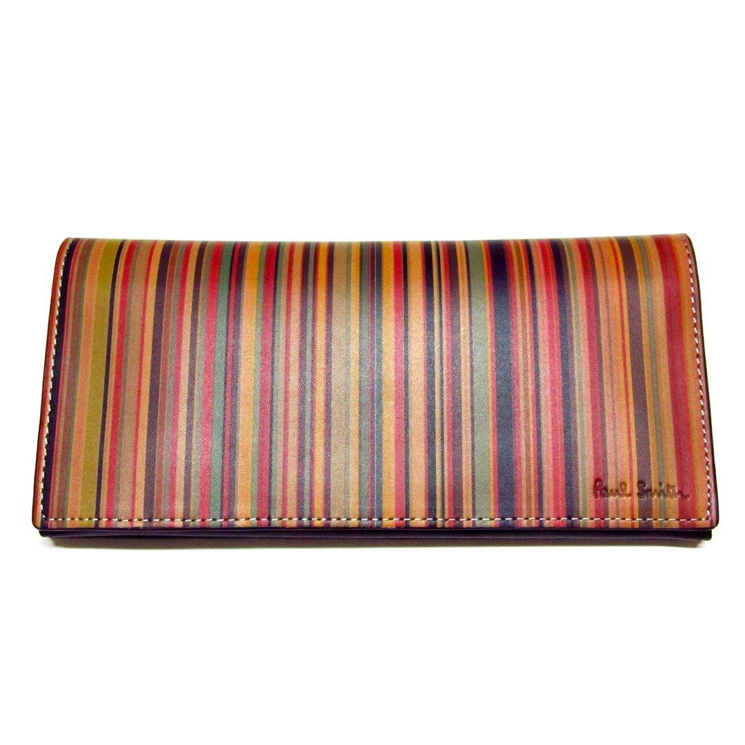 新品ポールスミス Paul Smith 長財布 ヴィンテージマルチ 牛革19cm×95cm仕様