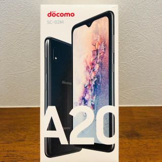 ギャラクシー(Galaxy)の美品 Galaxy A20 ブラック 32 GB docomo simフリー(スマートフォン本体)