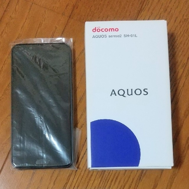 AQUOS(アクオス)のDOCOMO AQUOS SENSE2 SH-01L ブラック　中古美品 スマホ/家電/カメラのスマートフォン/携帯電話(スマートフォン本体)の商品写真