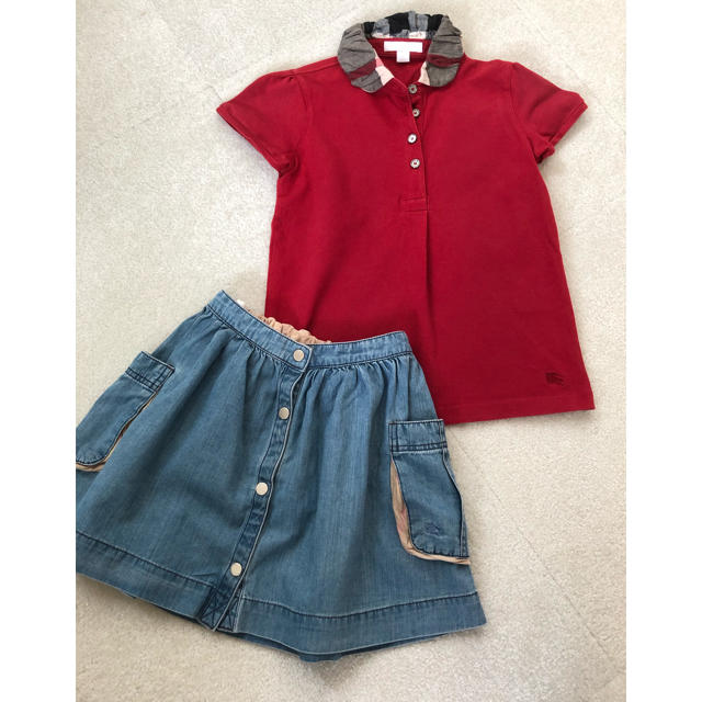 BURBERRY(バーバリー)のバーバリー　2点セット　 キッズ/ベビー/マタニティのキッズ服女の子用(90cm~)(Tシャツ/カットソー)の商品写真