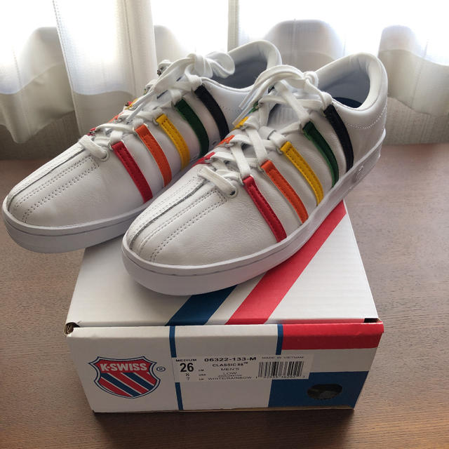 KSWISS  CLASSIC88  WHITE/RAINBOW