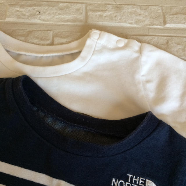 THE NORTH FACE(ザノースフェイス)のノースフェイス 80 ２枚セット キッズ/ベビー/マタニティのベビー服(~85cm)(Ｔシャツ)の商品写真