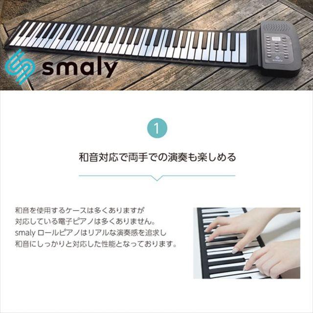 まいこ様専用　 電子ピアノ ロールアップピアノ 61鍵盤 スマリー 楽器の鍵盤楽器(電子ピアノ)の商品写真