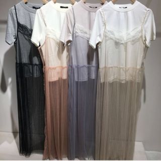 ダブルクローゼット(w closet)のレース　ワンピース(ロングワンピース/マキシワンピース)