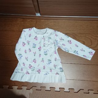 アカチャンホンポ(アカチャンホンポ)の赤ちゃん本舗 シンプルフリー 薄手 花柄 ロンT 90cm(Tシャツ/カットソー)