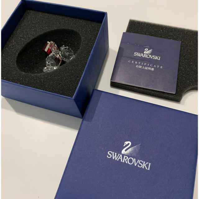 SWAROVSKI(スワロフスキー)のSWAROVSKI プレゼントベア エンタメ/ホビーの美術品/アンティーク(ガラス)の商品写真