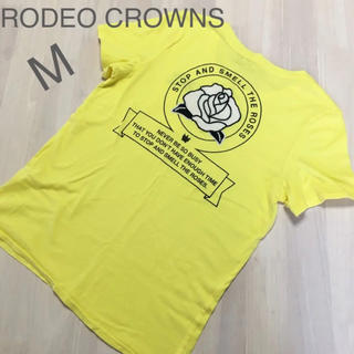 ロデオクラウンズワイドボウル(RODEO CROWNS WIDE BOWL)のRODEO CROWNS ロデオクラウンズ❤️ローズ刺繍Tシャツ(Tシャツ(半袖/袖なし))