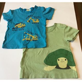 ムジルシリョウヒン(MUJI (無印良品))のMUJI・3can4on半袖Tシャツ2枚組　サイズ90センチ(Tシャツ/カットソー)