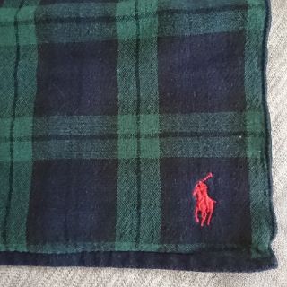 ラルフローレン(Ralph Lauren)のラルフローレン ハンカチタオル グリーン系チェック柄(ハンカチ)