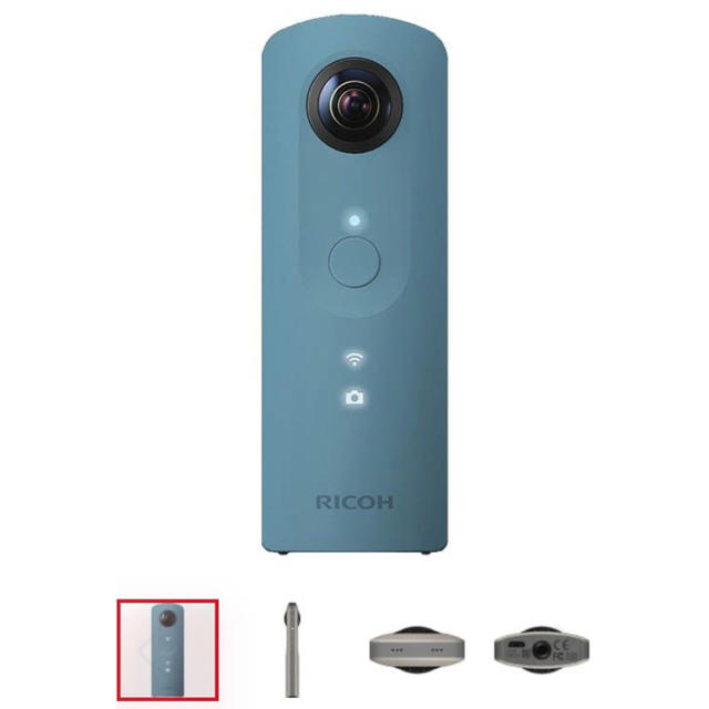 RICOH(リコー)のRICOH THETA SC BLUE 新品未使用 スマホ/家電/カメラのカメラ(コンパクトデジタルカメラ)の商品写真