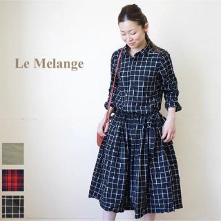 ジャーナルスタンダード(JOURNAL STANDARD)のLe Melange　＊ル・メランジュ　タイプライターワンピース(ひざ丈ワンピース)