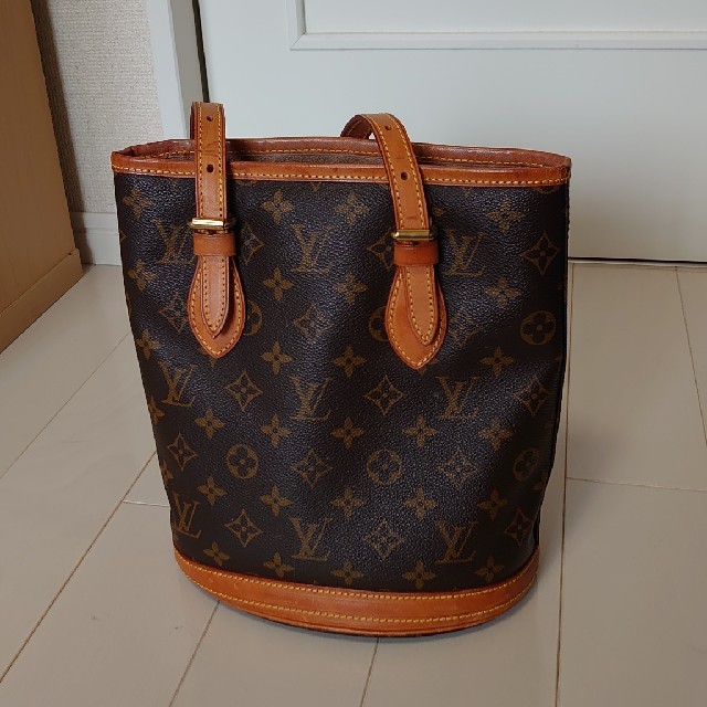 LOUIS VUITTON - 訳あり ルイヴィトン モノグラム バケツ トートバッグ