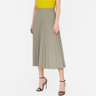 ザラ(ZARA)の新品 ZARA ストライププリーツスカート(ひざ丈スカート)