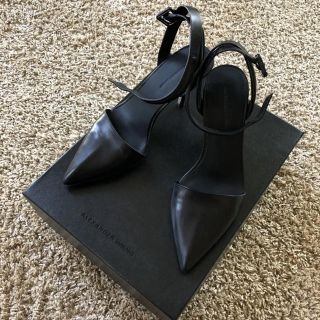 アレキサンダーワン(Alexander Wang)のAlexander Wang パンプス ブラック ベルト 36ローラ愛用(サンダル)