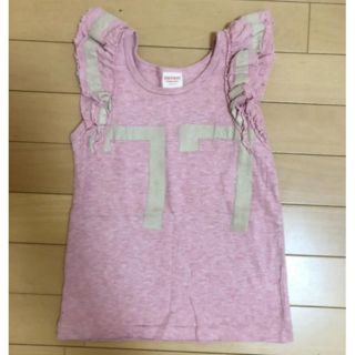 デニムダンガリー(DENIM DUNGAREE)の値下げ☆DENIM&DUNGAREE 袖フリルタンク120㎝(Tシャツ/カットソー)