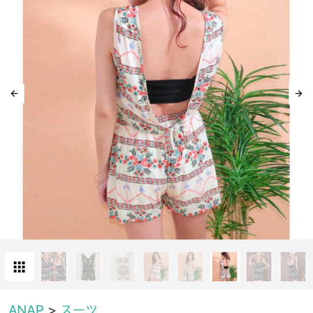 ANAP(アナップ)の柄トップス×パンツ set レディースのパンツ(ショートパンツ)の商品写真