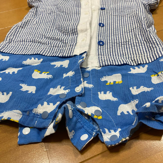 kid’s zoo(キッズズー)の半袖ロンパース　70 キッズ/ベビー/マタニティのベビー服(~85cm)(ロンパース)の商品写真