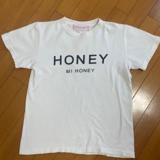 ハニーミーハニー(Honey mi Honey)のhoneymihoney♥ ロゴt ホワイト(Tシャツ(半袖/袖なし))