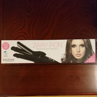 ★新品★SALONIA 2WAY IRON(ヘアアイロン)