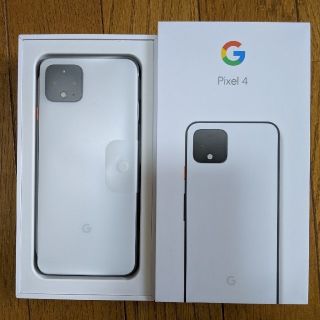 ソフトバンク(Softbank)のGoogle pixel4 白 64GB SIMロック解除済(スマートフォン本体)