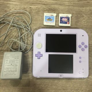 ニンテンドー2DS(ニンテンドー2DS)の2DS本体 ライトパープル＆おまけ(携帯用ゲーム機本体)